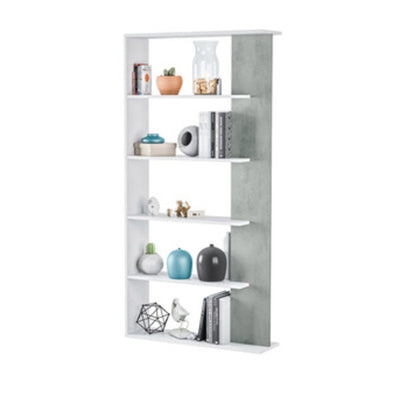 Q.TA' 1 KIT LIBRERIA ALIDA 90X25X180 BIANCO CEMENTO
