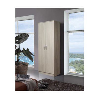 Q.TA' 1 KIT ARMADIO 2 ANTE SCARPIERA 5 RIP 71X38X182 OLMO