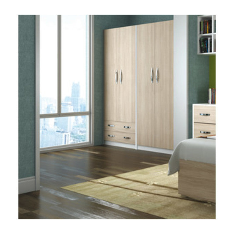 Q.TA' 1 LINEA MODERN ARMADIO 2A+2C OL/BI 90X52X210