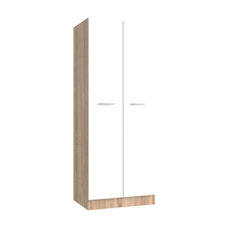 Q.TA' 1 KIT ARMADIO 2 ANTE 71X51,5XH181 CM ROVERE BIANCO