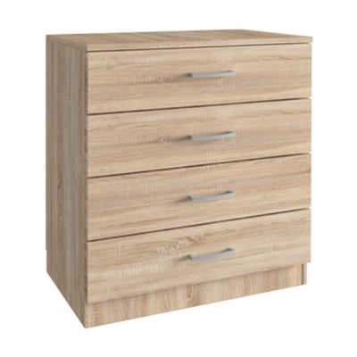 Q.TA' 1 KIT CASSETTONE 4 CASSETTI 70X40XH72 CM ROVERE