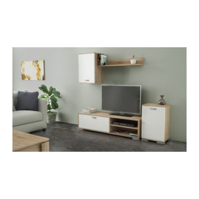 Q.TA' 1 KIT PARETE ATTREZZATA 170X36XH190 CM BIA/ROV.