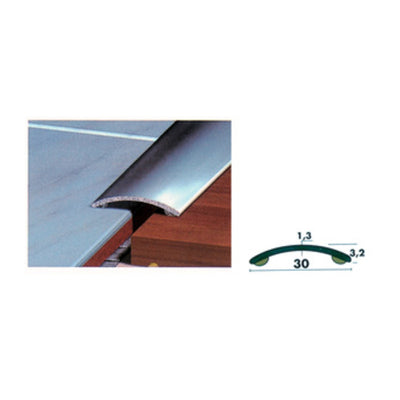 Q.TA' 1 COPRISOGLIA ALLUMINIO ARGENTO ADESIVO 200 CM