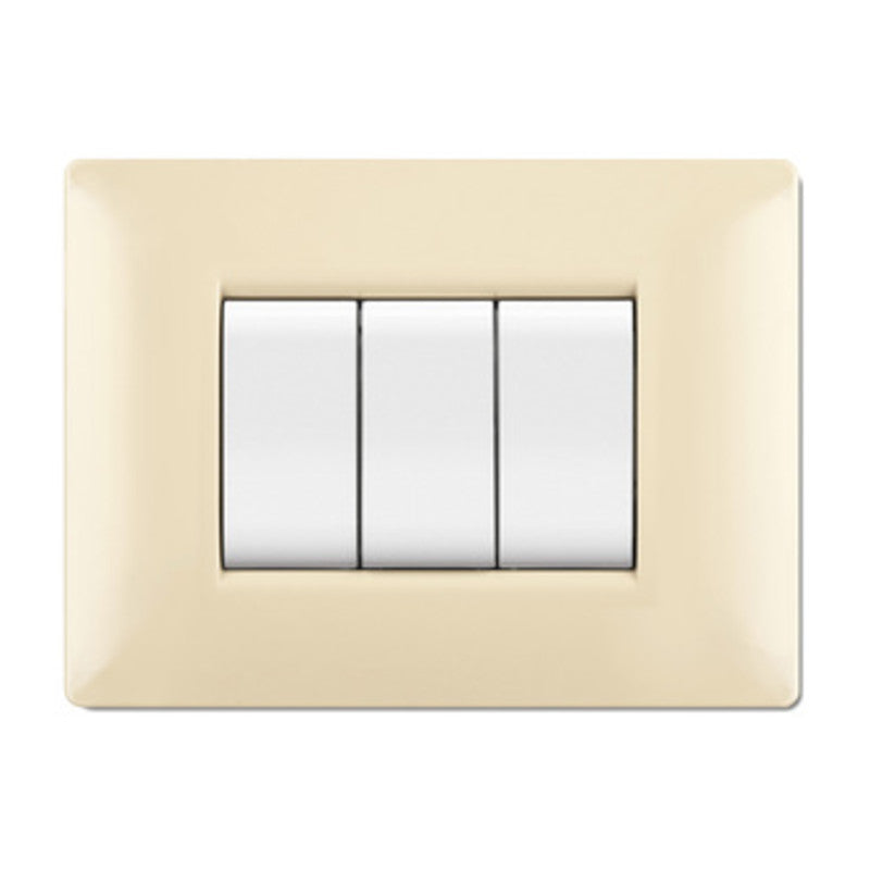 Q.TA' 10 PLACCA LIFE Q LIVING PLAST AVORIO 3P