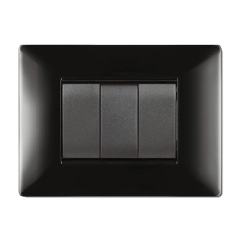Q.TA' 10 PLACCA LIFE Q LIVING PLAST NERO 3P