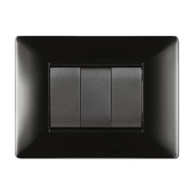 Q.TA' 10 PLACCA LIFE Q LIVING PLAST NERO 3P