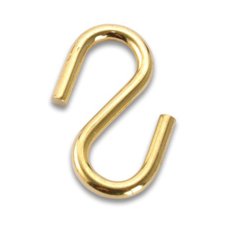 Q.TA' 2 GANCIO A S P/CATENA D 2,4 MM ACCIAIO OTTONATO