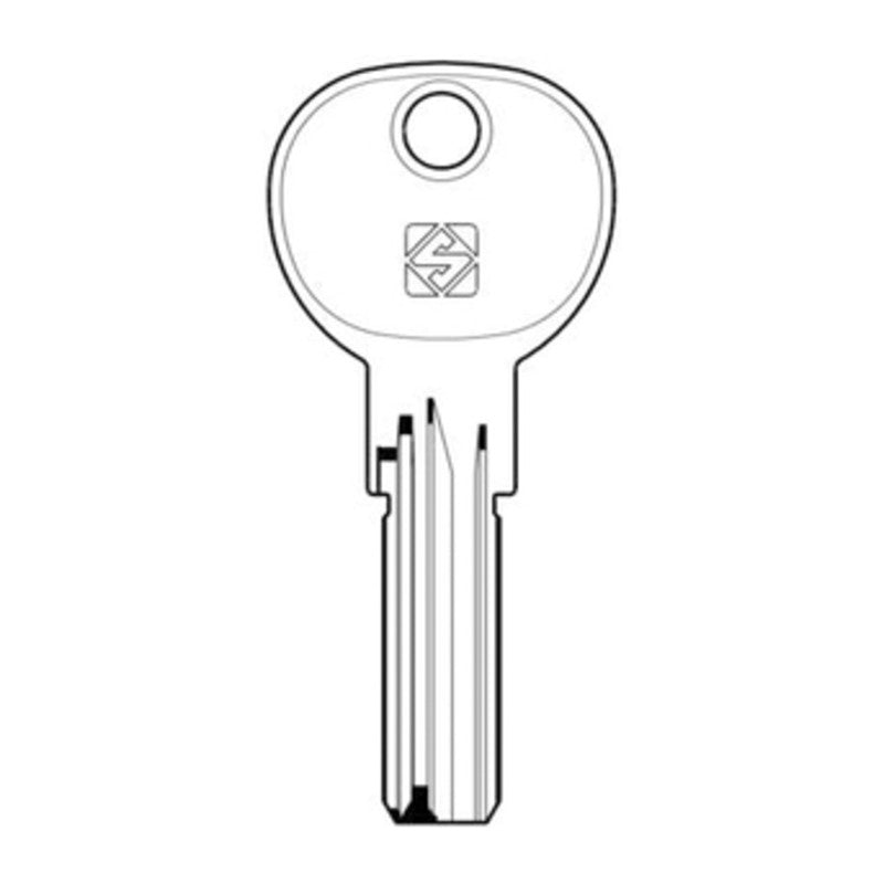 Q.TA' 5 SILCA IE14 CHIAVE PUNZONATA OTTONE