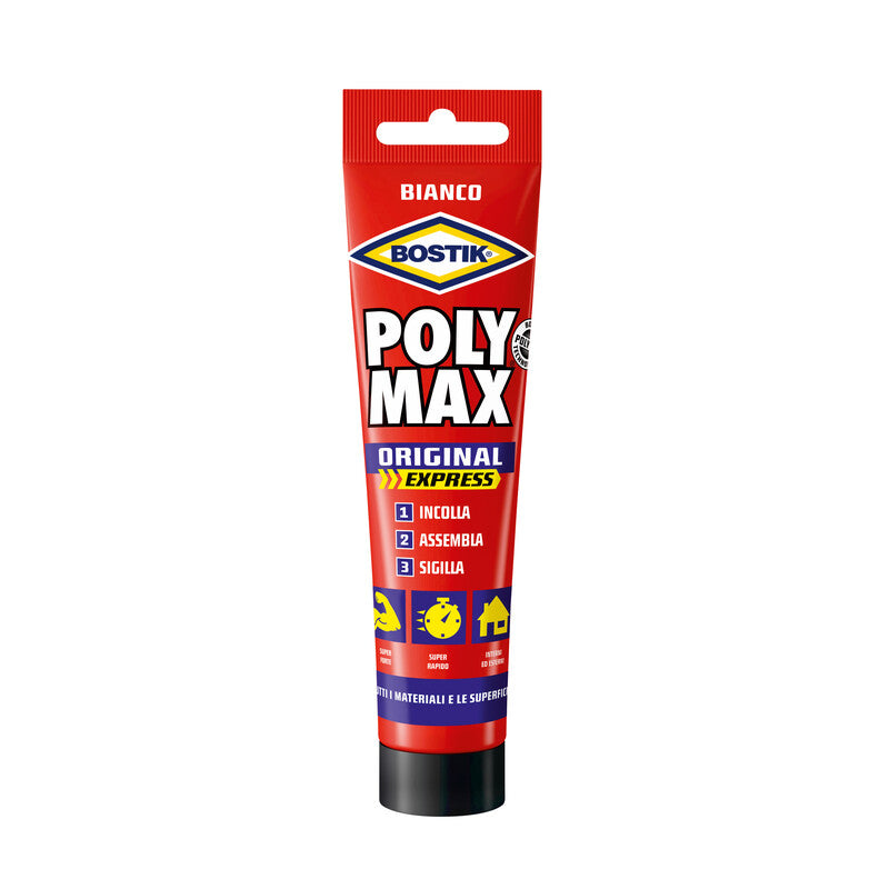 Q.TA' 12 BOSTIK POLYMAX ORIGINAL 165 G BIANCO TUBO