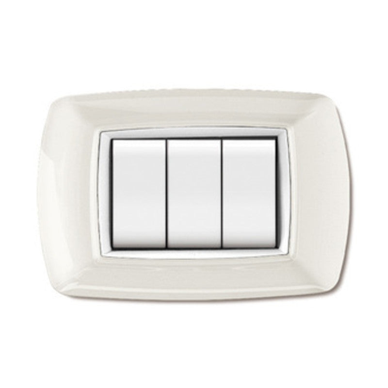 Q.TA' 10 PLACCA LIFE LIVING PLAST BIANCO 3P CORNICE BIANCO