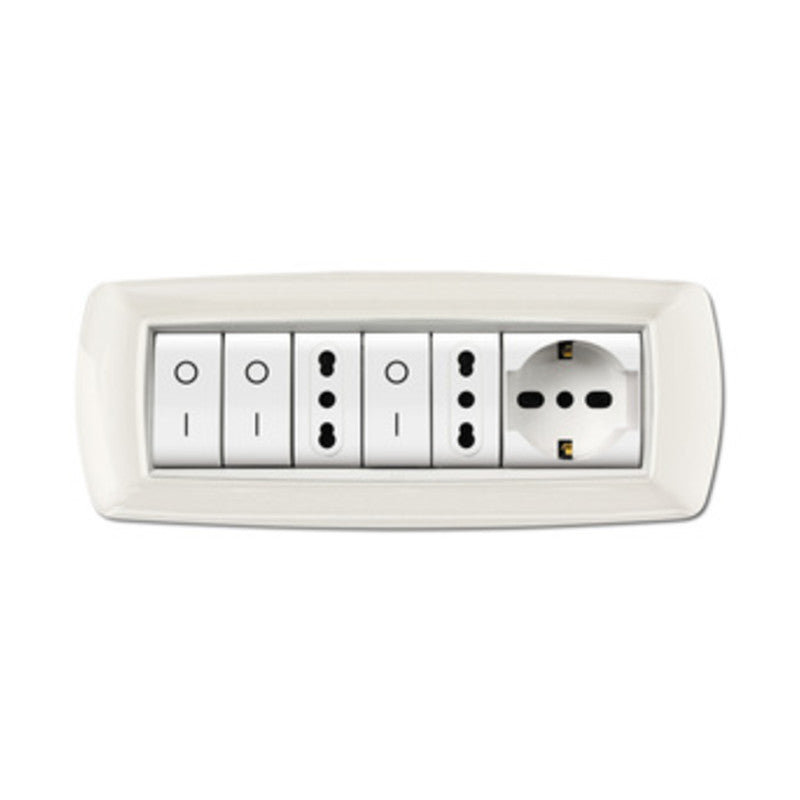 Q.TA' 1 LIFE LIVING PLACCA PLAST BIANCO 7P CORNICE BIANCO