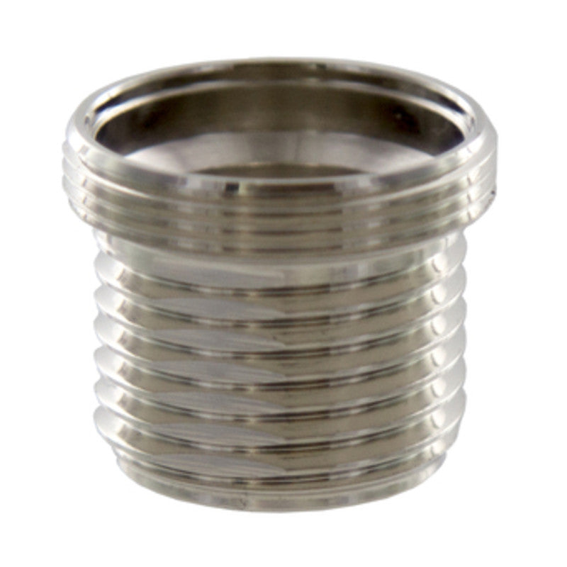 Q.TA' 10 RACCORDO OTTONE CROMATO FILETTATO 24X1M-1/2M