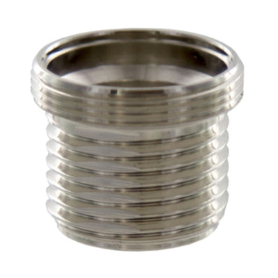 Q.TA' 10 RACCORDO OTTONE CROMATO FILETTATO 24X1M-1/2M