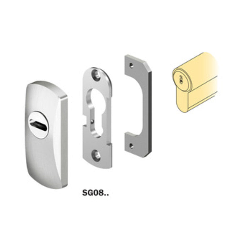 Q.TA' 1 DISEC SG08 DEFENDER P/PROFILI STRETTI CIL SAG ARGENTO