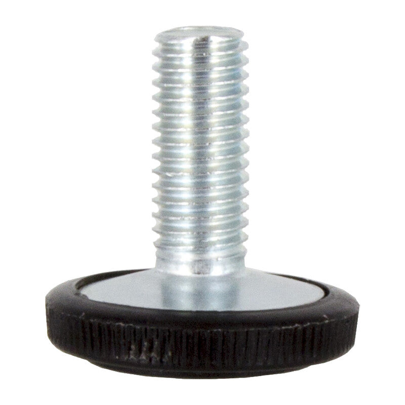 Q.TA' 100 PIEDINO REGOLABILE ACCIAIO ZINCATO MA10 X D 25 MM