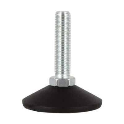 Q.TA' 50 PIEDINO REGOLABILE ACCIAIO ZINCATO MA10 X D 35 MM