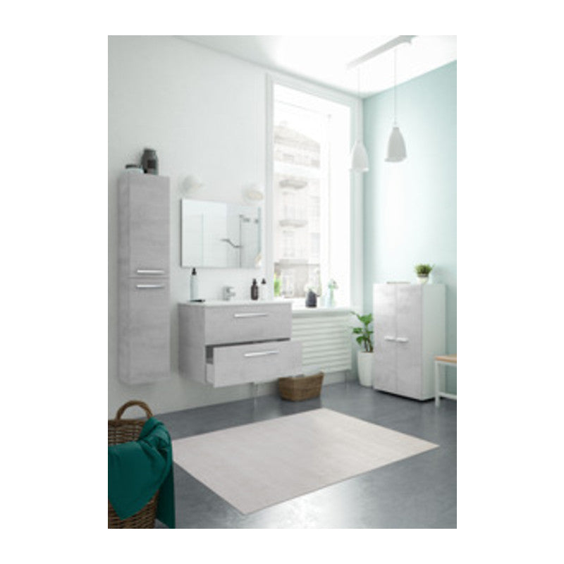 Q.TA' 1 KIT MOBILE BAGNO ARUBA 2 CASS 80 SOSP CEMENTO