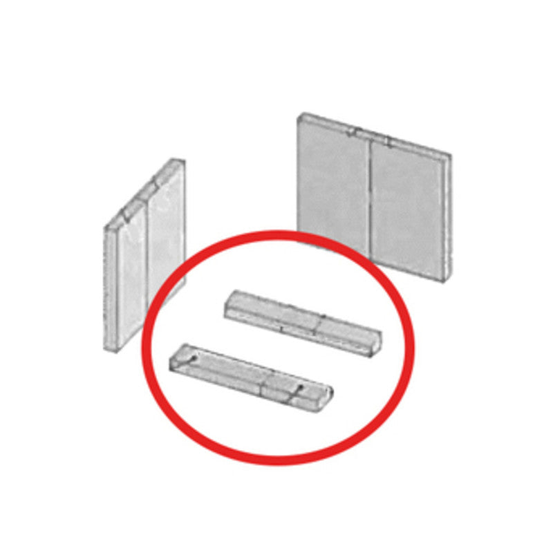 Q.TA' 1 R COPPIA REFRATTARIO DI BASE P/STUFA KIR