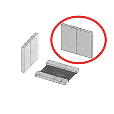Q.TA' 1 R COPPIA REFRATTARIO POSTERIORE P/STUFA KIR