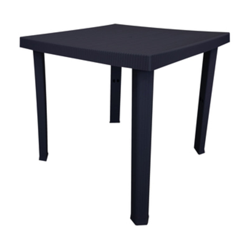 Q.TA' 1 TAVOLO RESINA FIGARO 80X80XH72CM ANTRACITE