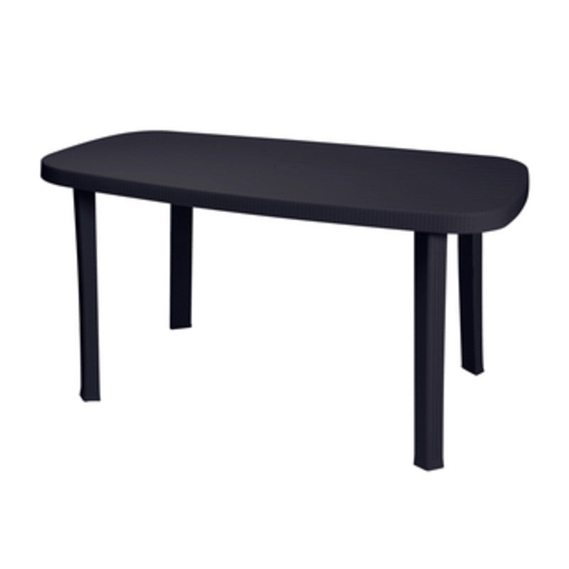 Q.TA' 1 TAVOLO GARDEN OTELLO 136X82XH72CM ANTRACITE