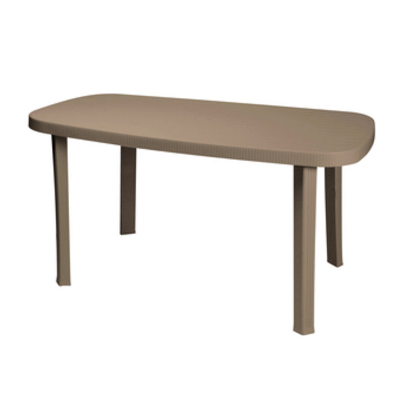 Q.TA' 1 TAVOLO GARDEN OTELLO 136X82XH72CM TORTORA