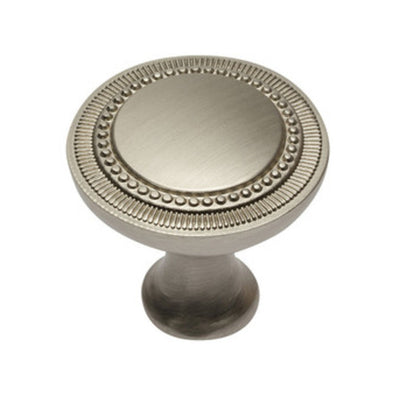 Q.TA' 10 POMOLO IMPER D 31 MM ALLUMINIO NICHEL SATINATO