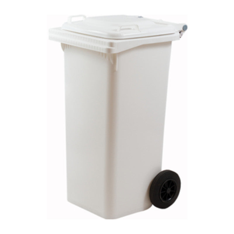 Q.TA' 1 PATTUMIERA 120 L C/RUOTE BIANCO