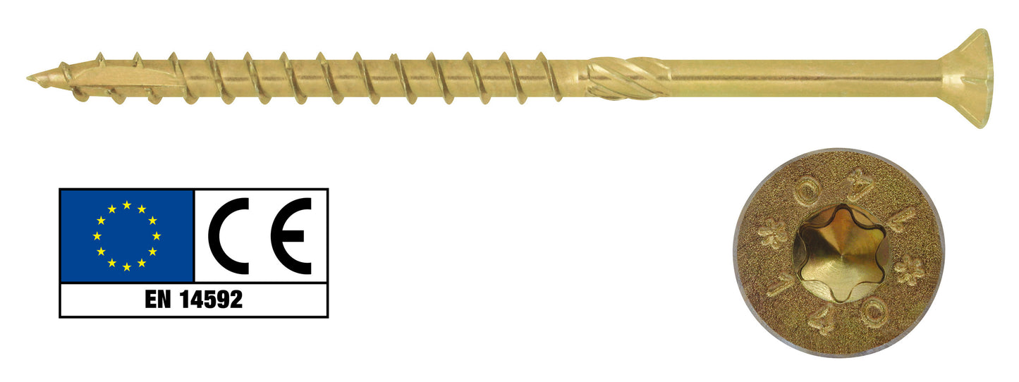 Q.TA'. 50 VITI PORTANTI PER LEGNO TSP-TORX MM. 8X260