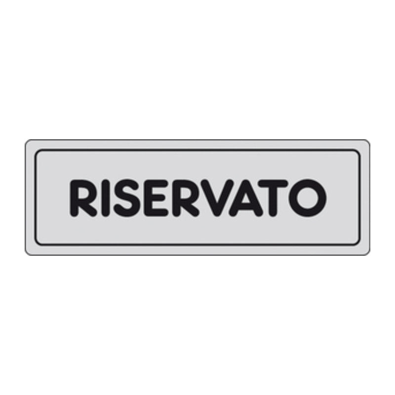 Q.TA' 10 ETICHETTA ADESIVA 150X50 RISERVATO