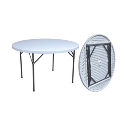 Q.TA' 1 C TAVOLO IN ACCIAIO E HDPE PIEGHEVOLE D 122CM
