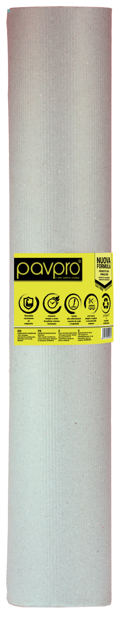 CARTONE ONDULATO SALVAPAVIMENTI 1X16 M 180 G/M2