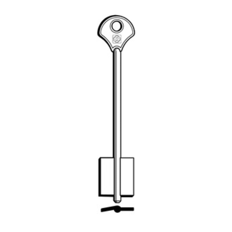 Q.TA' 5 SILCA 5EY1 CHIAVE DOPPIA MAPPA OTTONE