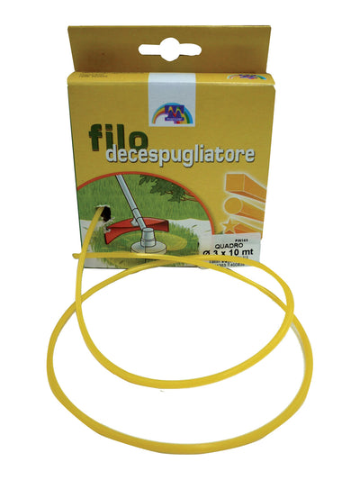 FILO NYLON QUADRO PER DECESPUGLIATORE 3,0MMX10M