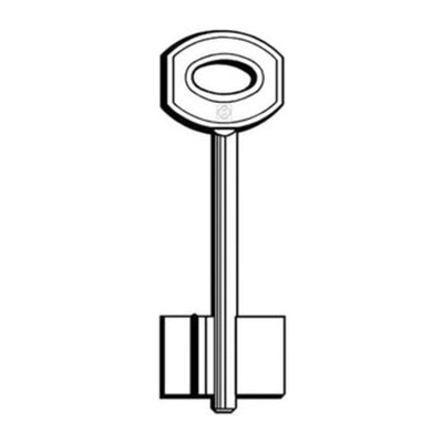 Q.TA' 5 SILCA 5JW1 CHIAVE DOPPIA MAPPA OTTONE