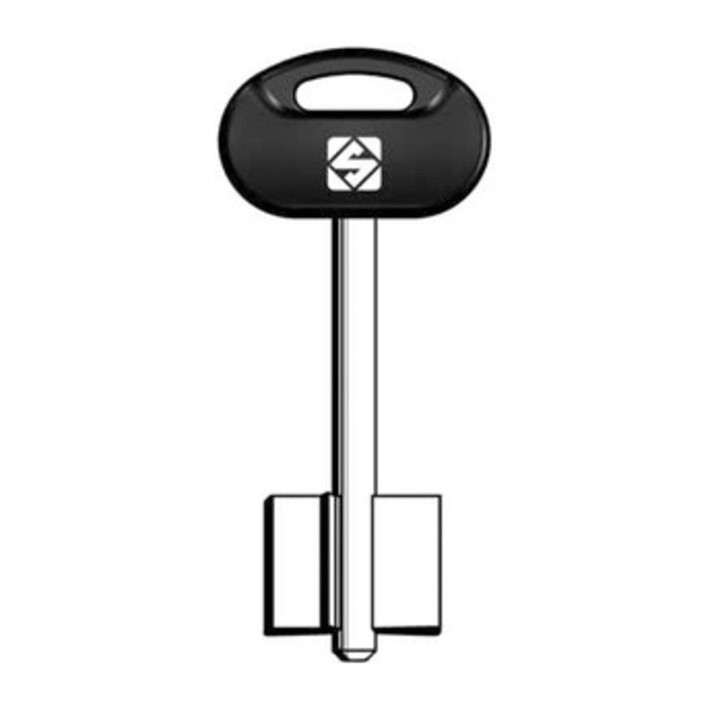 Q.TA' 5 SILCA 5MT7BP CHIAVE DOPPIA MAPPA OTTONE