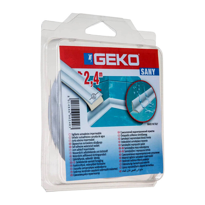 Q.TA' 1 GUARNIZIONE GEKO SANIBORD 22 MM X 2,4 M BIANCO*
