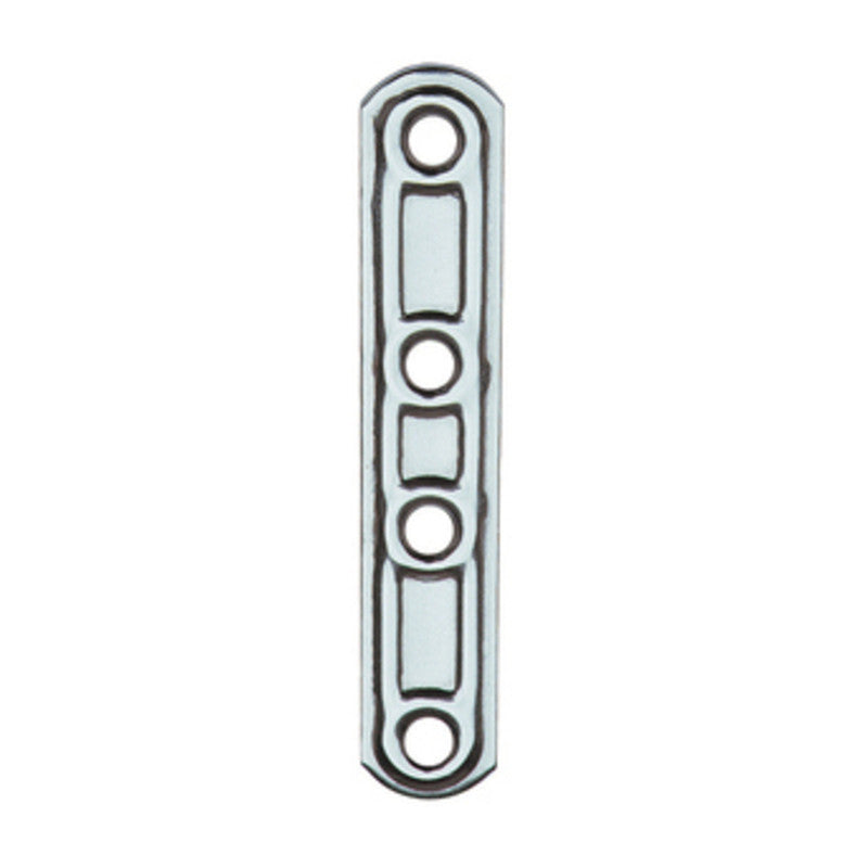 Q.TA' 20 PIASTRA 163IN LASTRINA DIRITTA INOX 4 FORI 15X99MM