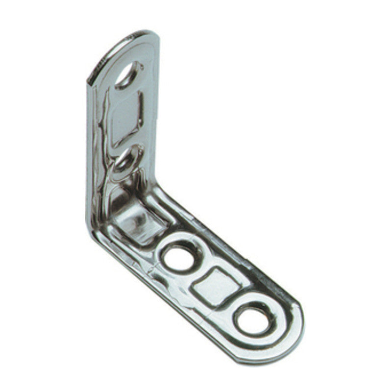 Q.TA' 20 PIASTRA 164/IN LASTRINA ANGOLARE INOX 4 FORI 50X50MM