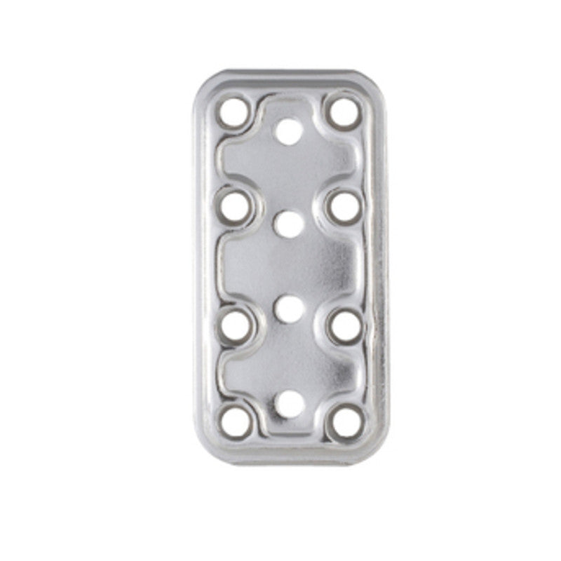 Q.TA' 5 PIASTRA 745/IN LASTRINA DIRITTA INOX 40X80 MM