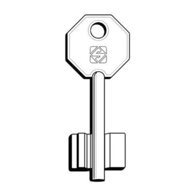 Q.TA' 5 SILCA 5PT13 CHIAVE DOPPIA MAPPA OTTONE