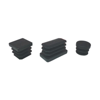 Q.TA' 500 PUNTALE ALETTATO TONDO 16 MM PLASTICA NERO