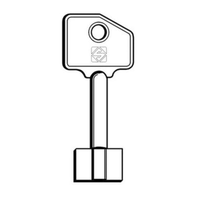 Q.TA' 5 SILCA 5R7 CHIAVE DOPPIA MAPPA OTTONE