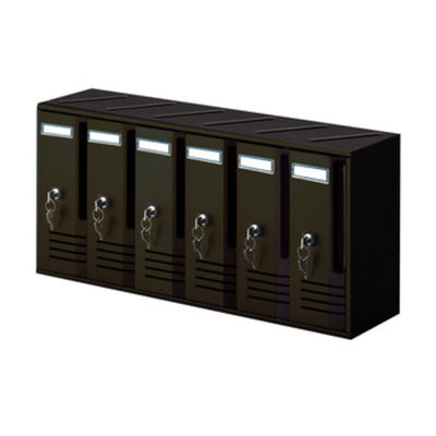 Q.TA' 1 CASSETTA POSTALE ALUBOX CUBO C6 62X17,5X30 GR GHISA