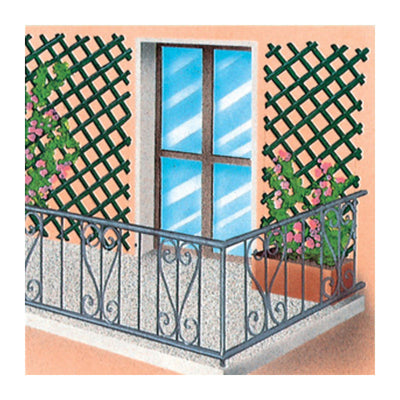 Q.TA' 5 TRALICCIO ESTENSIBILE IN PLASTICA BIANCO 2X1 M