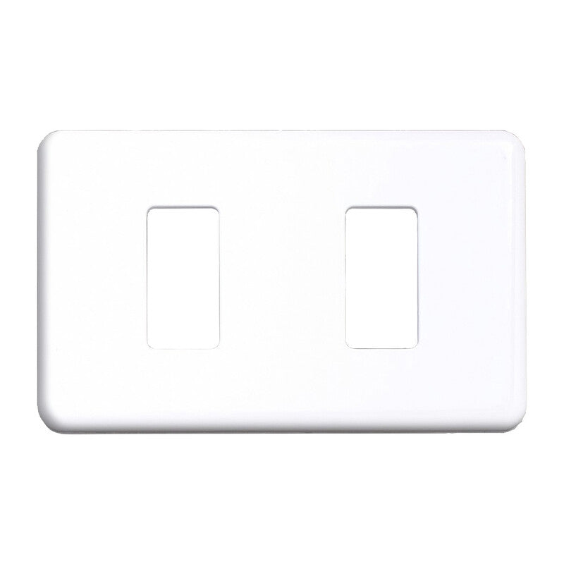 Q.TA' 2 COPRINTERRUTTORE PLASTICA 2P BIANCO**