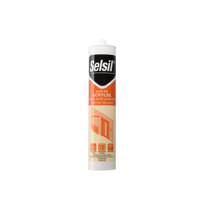 Q.TA' 25 SELSIL SIGILLANTE ACRILICO BIANCO 310 ML