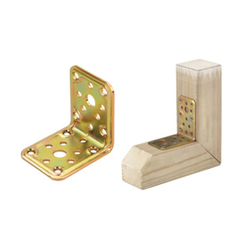 Q.TA' 25 PIASTRA 771 ANGOLARE ACCIAIO TROPIC 50X 80X 80 MM