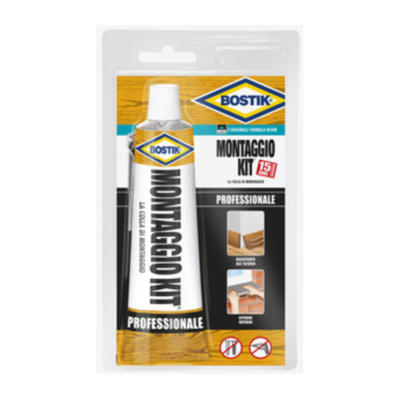 Q.TA' 12 BOSTIK MONTAGGIO KIT PROFESSION COLLA 125 G TUBO