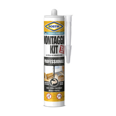 Q.TA' 1 BOSTIK MONTAGGIO KIT PROFESSION COLLA 350 G CARTUC